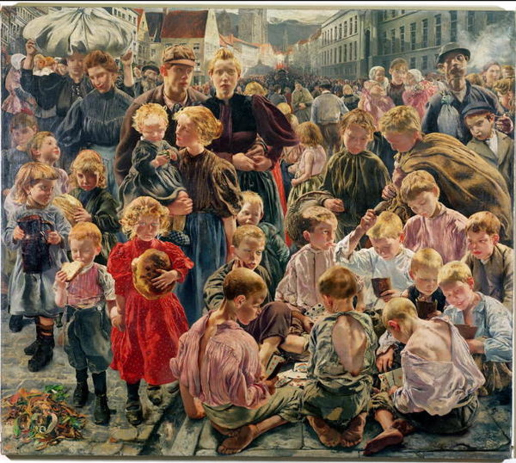 Detail of The Ages of the Worker by Leon Henri Marie Frederic