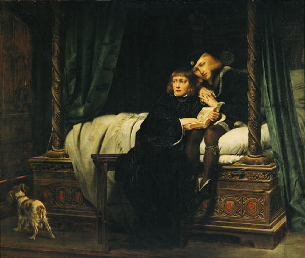 Detail of Edward V and Richard, Duke of York in the Tower, 1830 by Hippolyte Delaroche