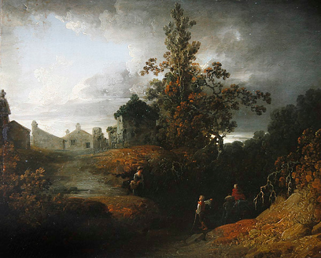 Detail of New Mill, 1809 by Joshua Shaw