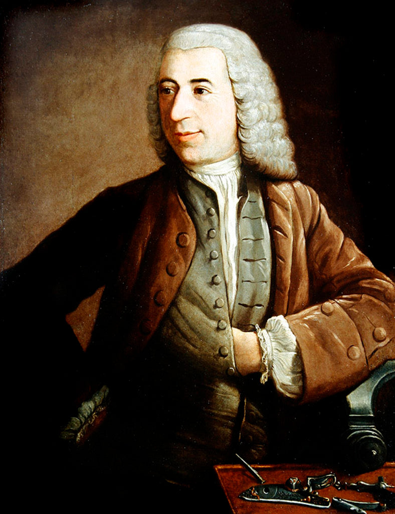 Detail of Portrait of a goldsmith by French School