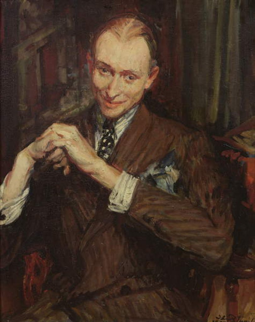 Detail of Portrait of J. Raulet by Jacques-Emile Blanche
