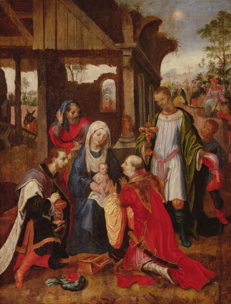 Detail of The Adoration of the Magi by Dutch School