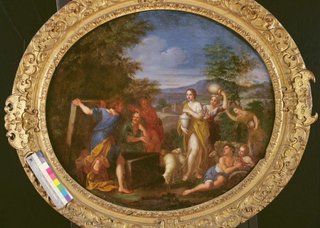 Detail of Jacob protecting Rachel by Francesco Albani
