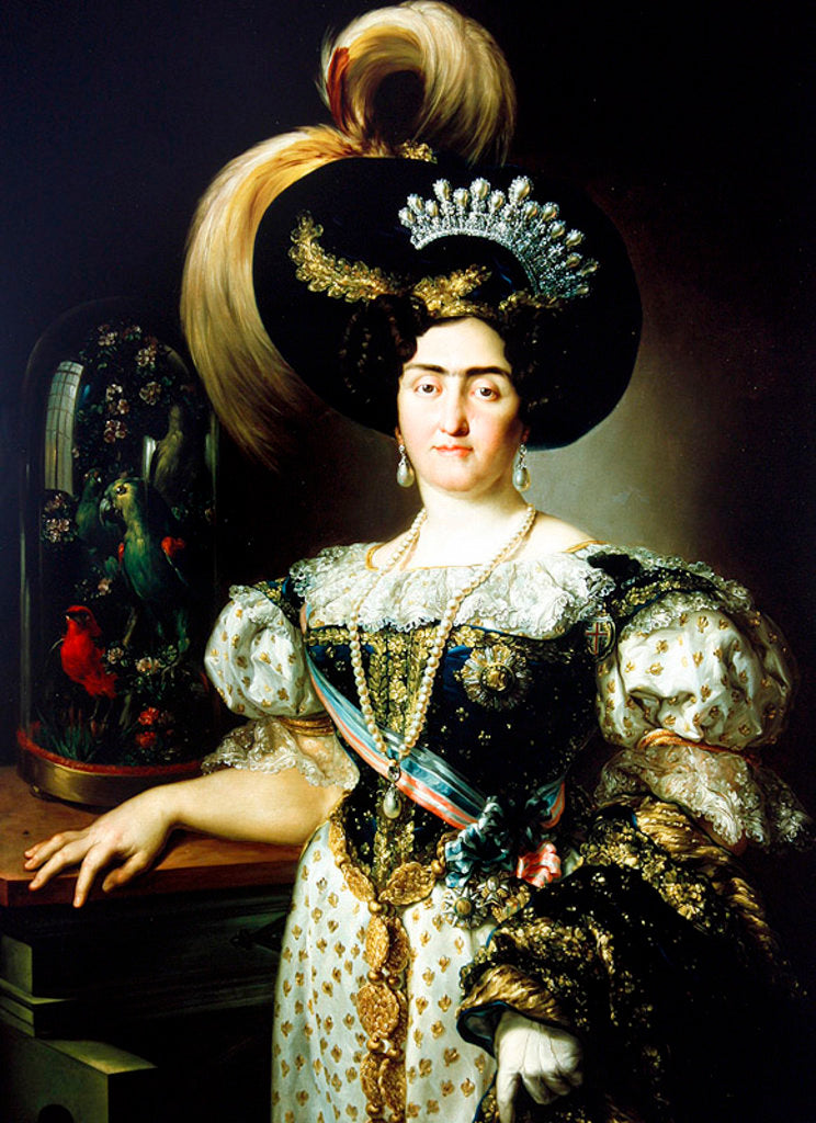 Detail of Maria Francisca de Braganca and Bourbon by Vicente Lopez y Portana