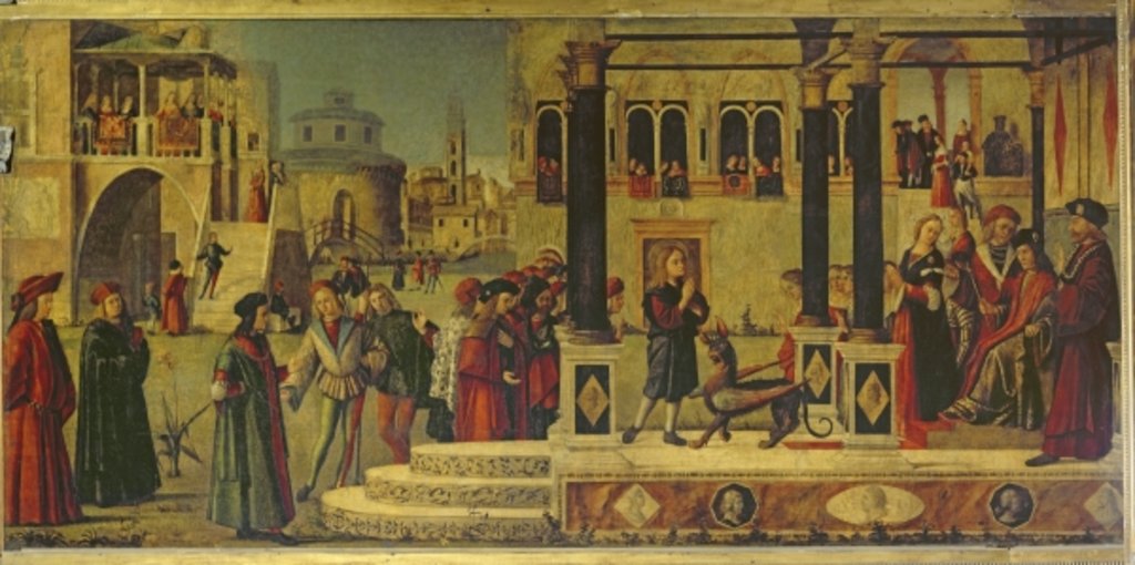 Detail of The Miracle of St. Tryphonius by Vittore Carpaccio