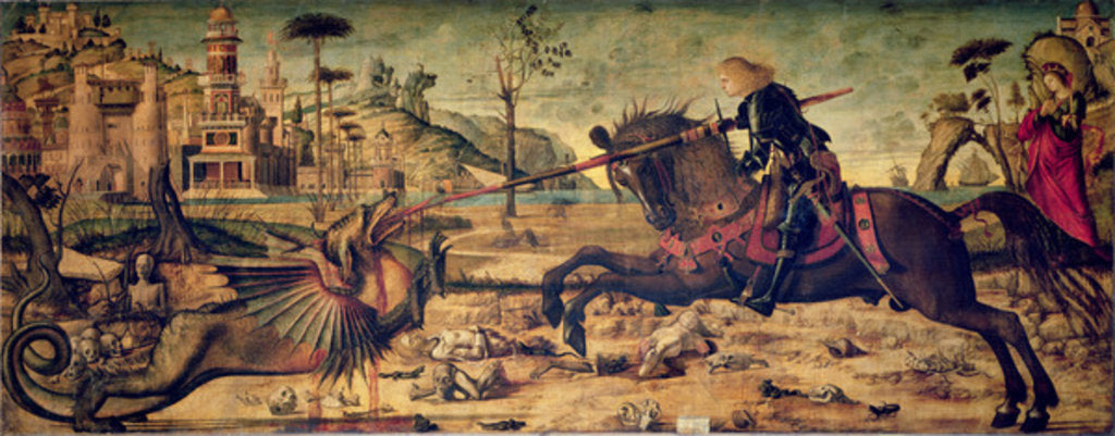 Detail of St. George Killing the Dragon, 1502-07 by Vittore Carpaccio