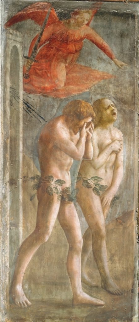 Detail of Adam and Eve banished from Paradise, c.1427 by Tommaso Masaccio