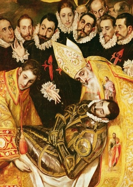 Detail of The Burial of Count Orgaz by El (1541-1614) Greco