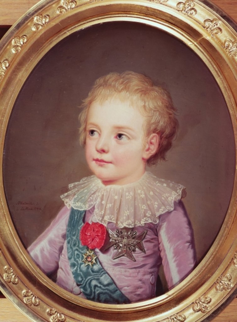 Detail of Portrait of Dauphin Louis, 1784 by Adolf Ulrich Wertmuller