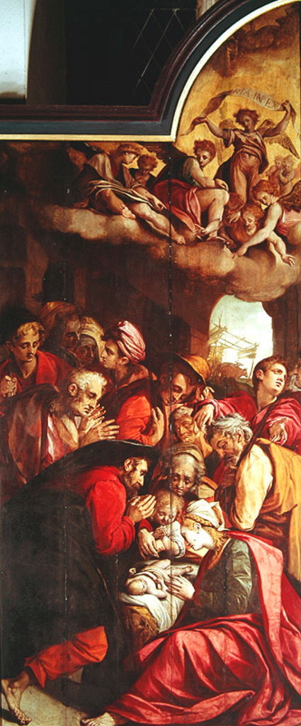 Detail of Adoration of the Shepherds by Anthonie Blocklandt