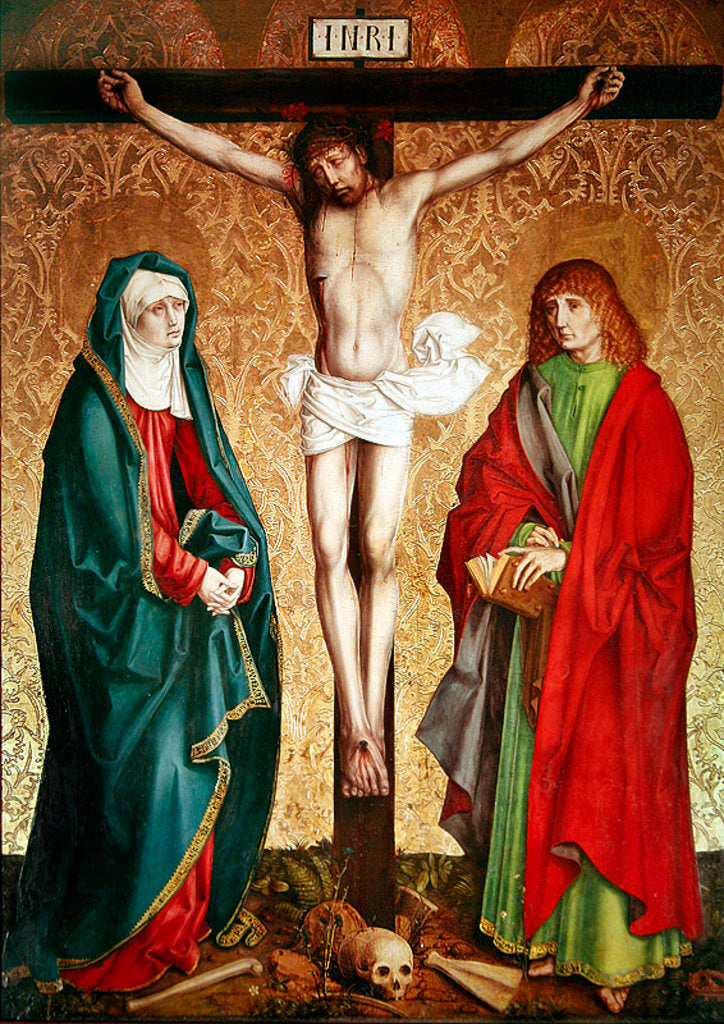 Detail of Crucifixion by Master of the Carnation