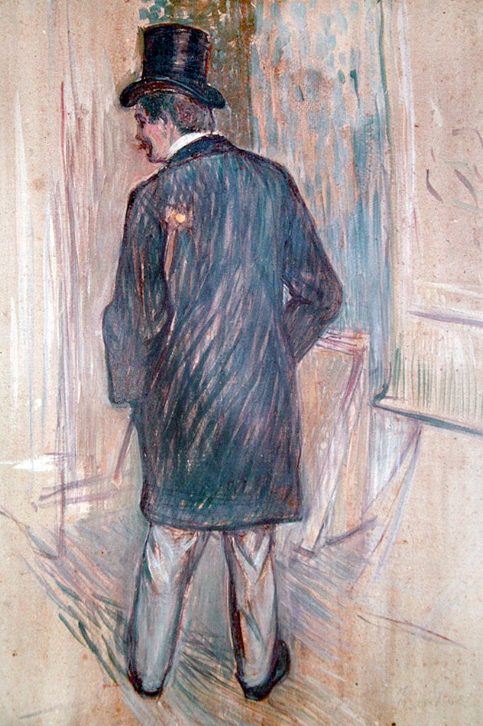 Detail of Mr Fourcade by Henri de Toulouse-Lautrec