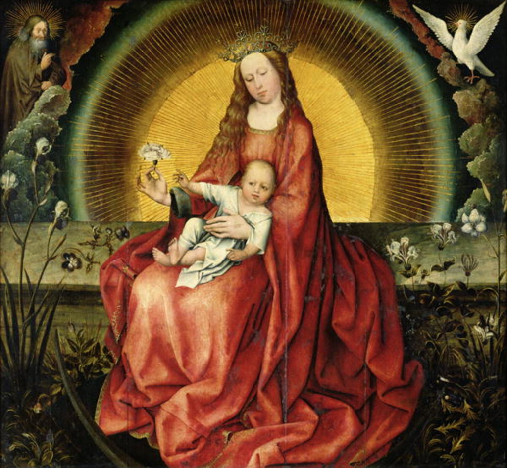 Detail of The Virgin and Child by Master of Flemalle