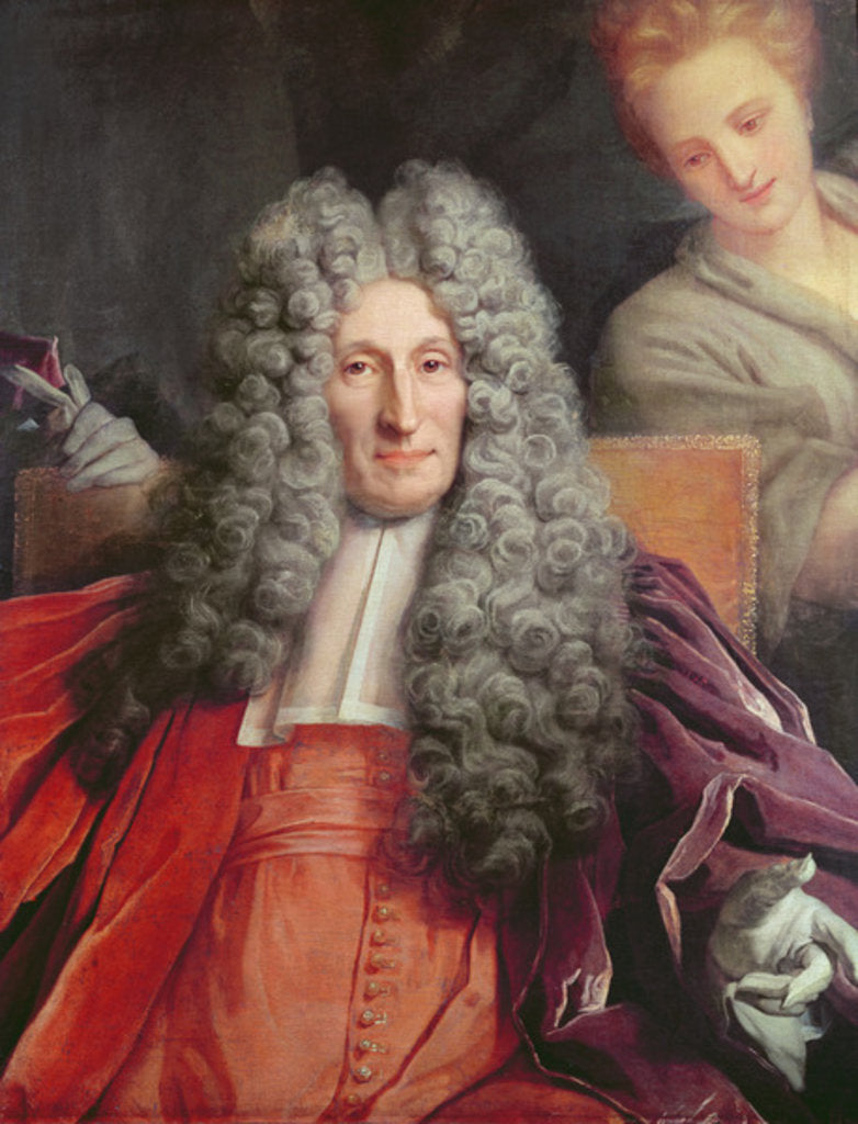 Detail of Portrait of Charles Boucher d'Orsay by Nicolas de Largilliere