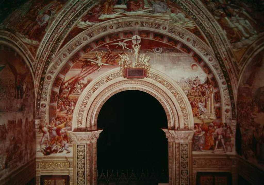 Detail of Prophets and the End of the World, entrance wall of the Chapel of the Madonna di San Brizio, 1499-1504 by Luca Signorelli