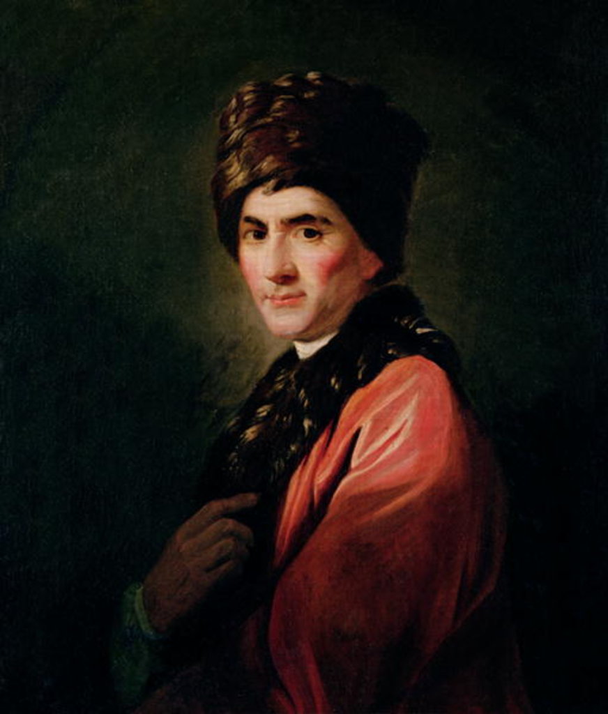 Detail of Jean Jacques Rousseau, 18th century by Allan Ramsay