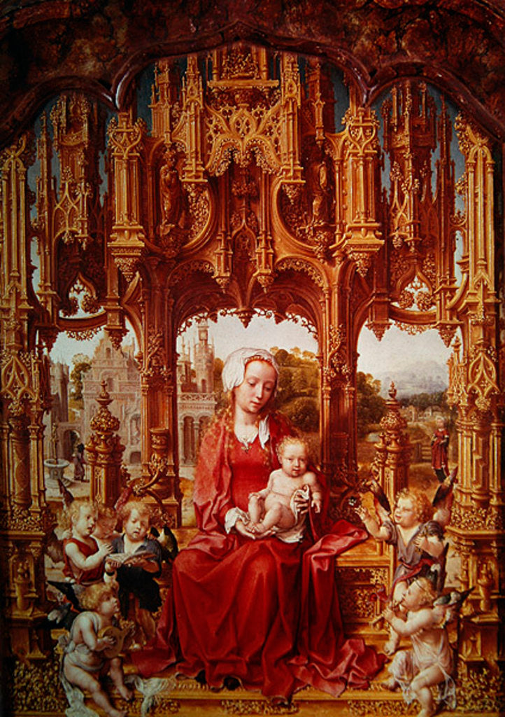 Detail of Central panel of the Malvagna Triptych, c.1513-15 by Jan Gossaert