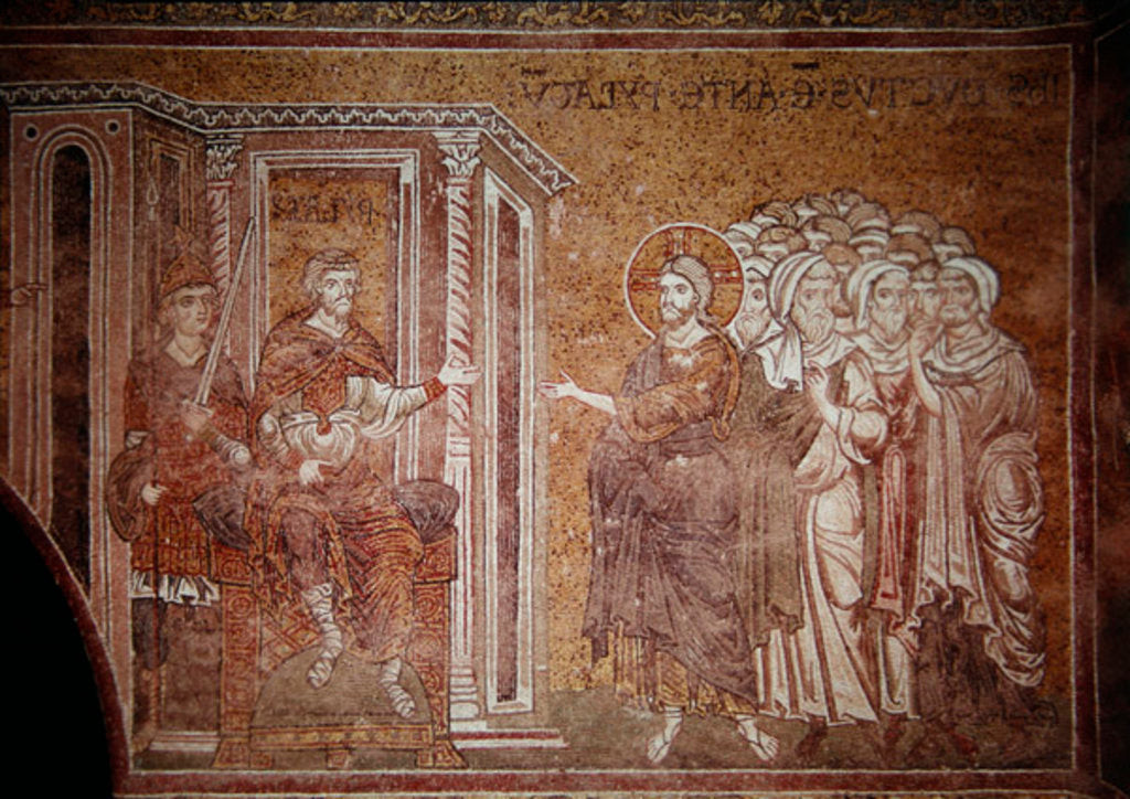 Detail of Christ before Pilate by Italian School