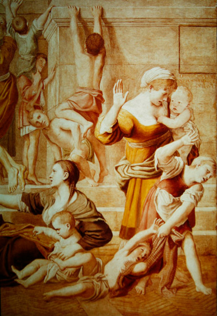 Detail of Detail of St. Cecilia Distributing Alms, c.1612-15 by Domenichino (1581-1641)