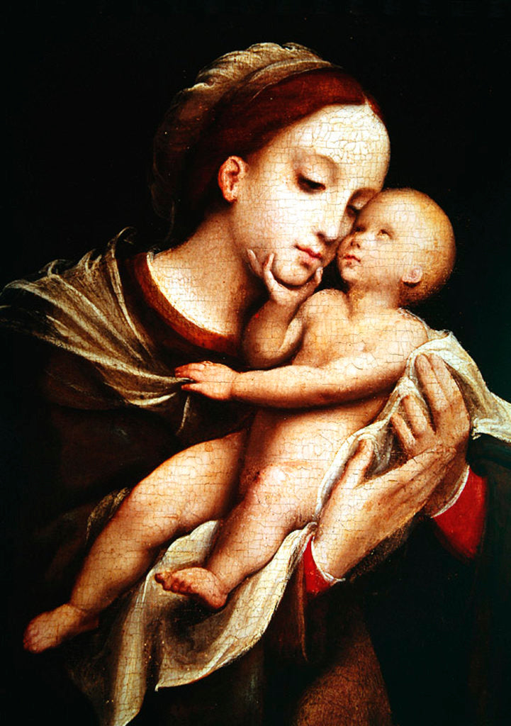 Detail of Virgin and Child by Lambert Lombard