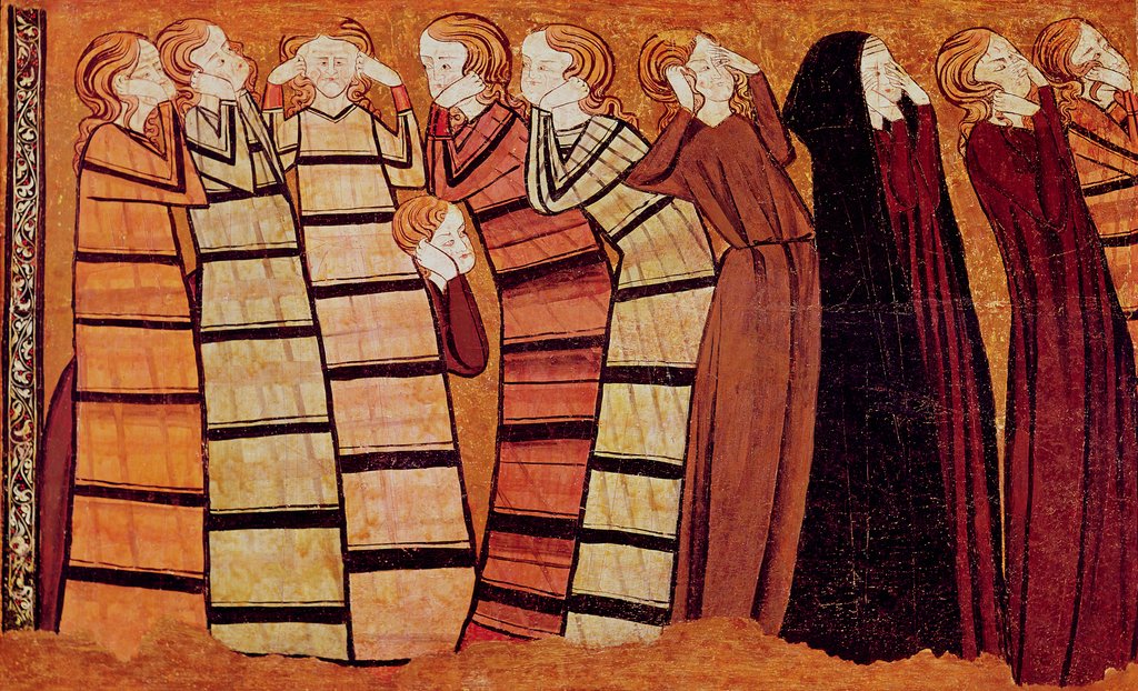 Detail of Mourners, panel from the Tomb of Don Sancho Saiz de Carrillo by Spanish School