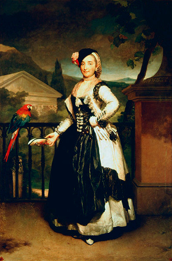 Detail of The Marchionness of Llano, c.1770-75 by Anton Raphael Mengs