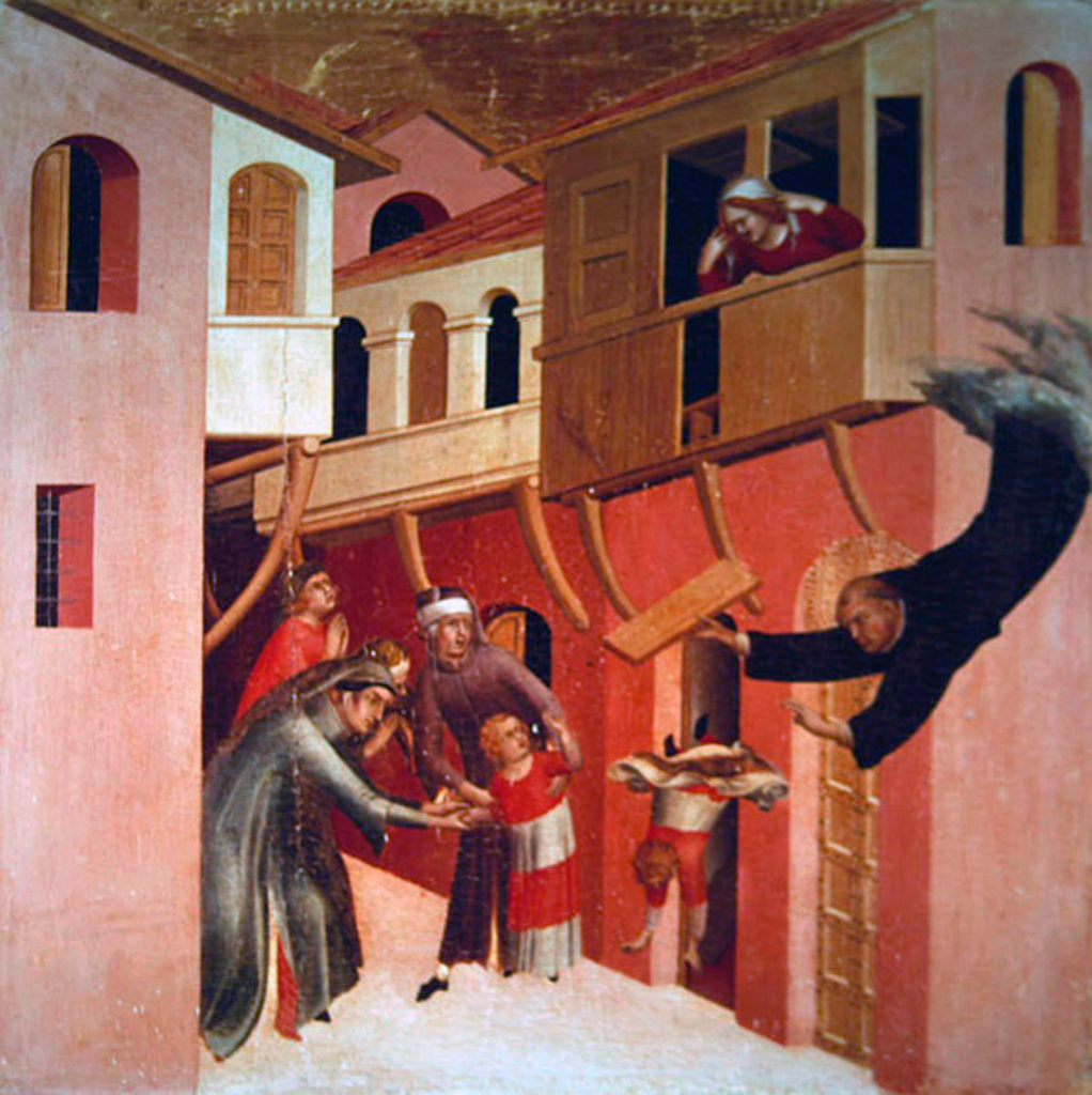 Detail of Polyptych of the Blessed Agostino Novello and four stories of his life by Simone Martini