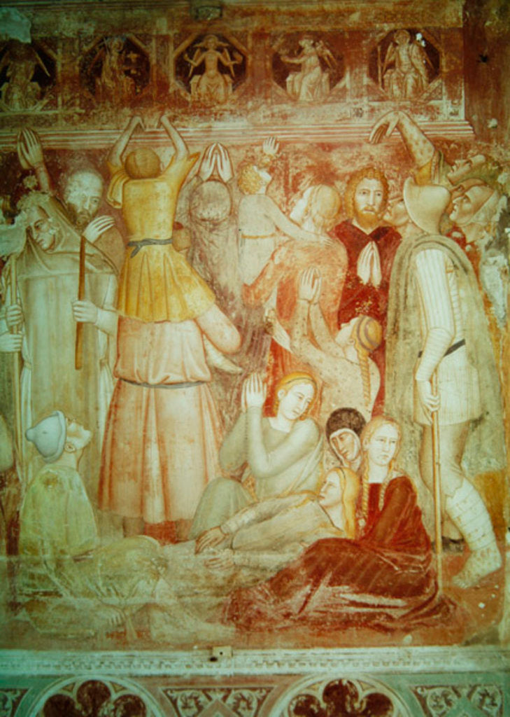 Detail of The Preaching of Saint Peter Martyr, c.1366-68 by Andrea di Bonaiuto