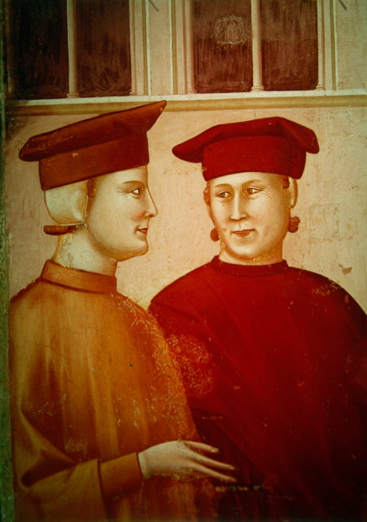 Detail of St Francis honoured by a simple man by Giotto