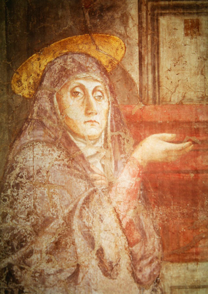 Detail of The Holy Trinity by Tommaso Masaccio
