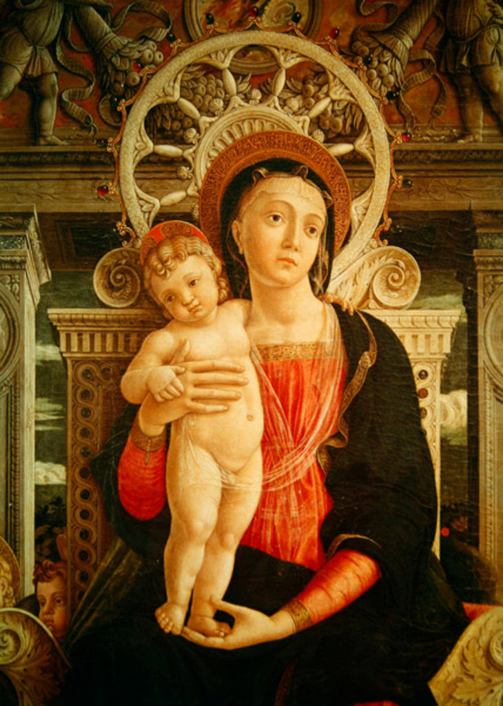 Detail of Altarpiece of St. Zeno of Verona by Andrea Mantegna