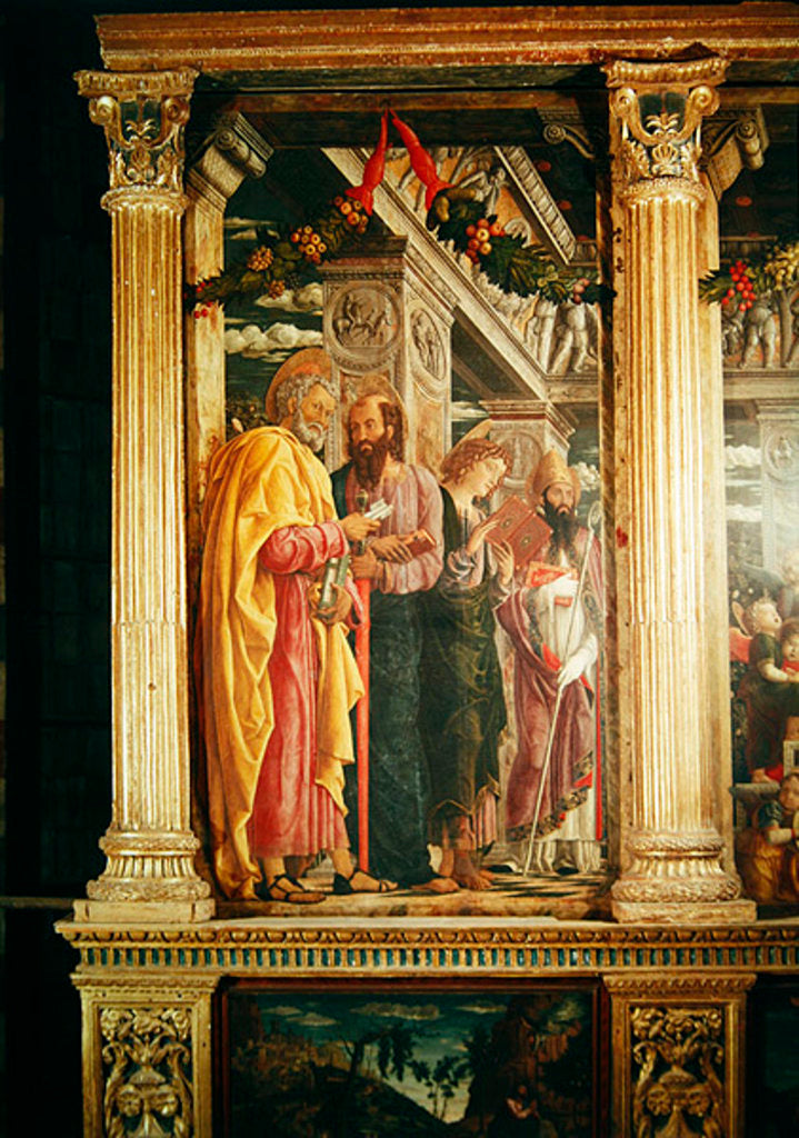 Detail of Altarpiece of St. Zeno of Verona by Andrea Mantegna