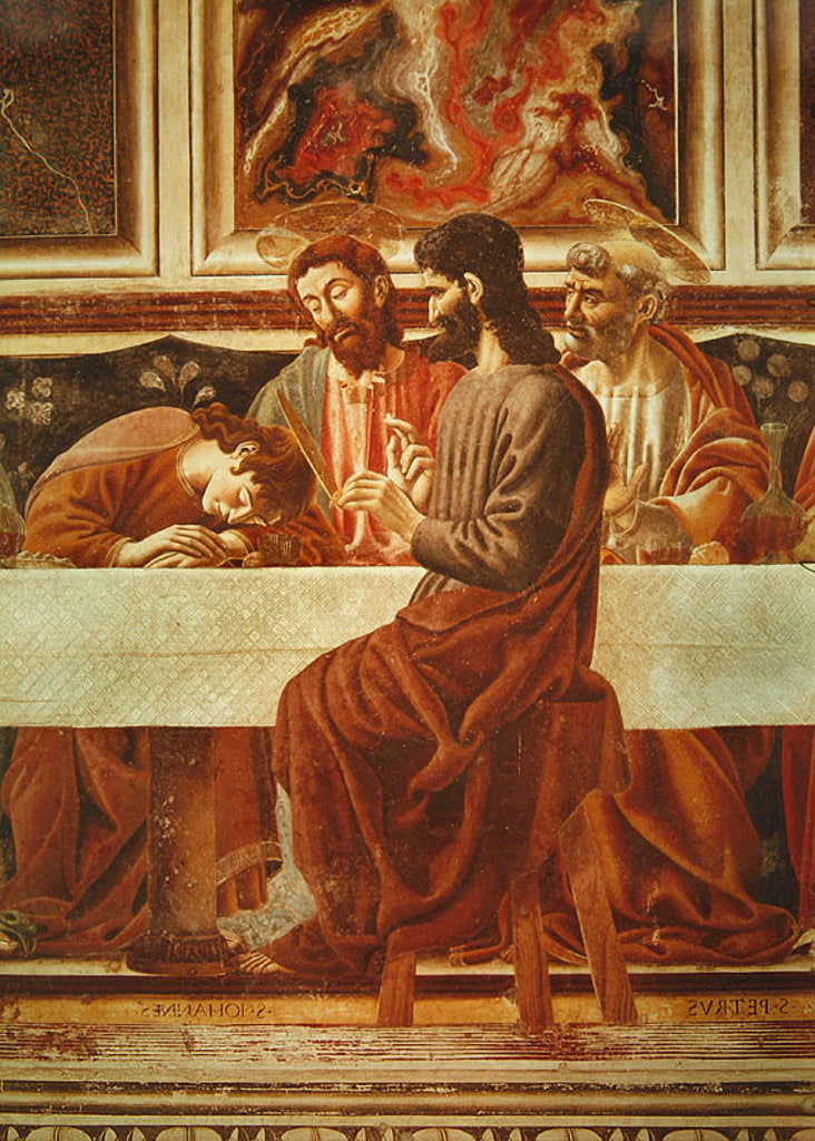 Detail of The Last Supper by Andrea del Castagno