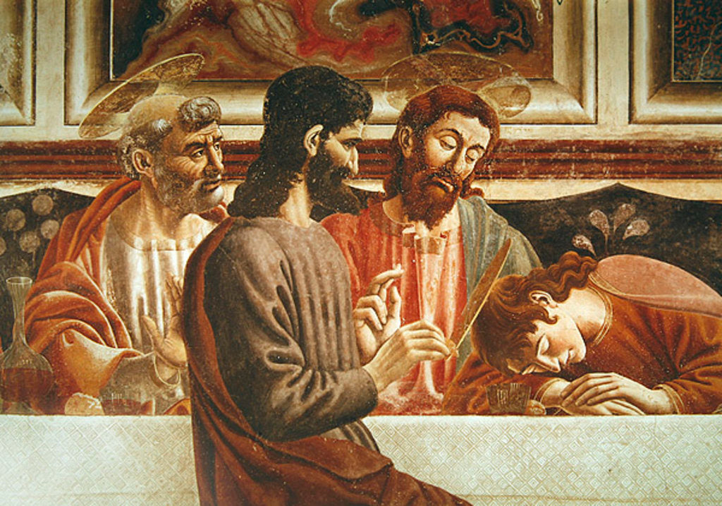 Detail of The Last Supper by Andrea del Castagno