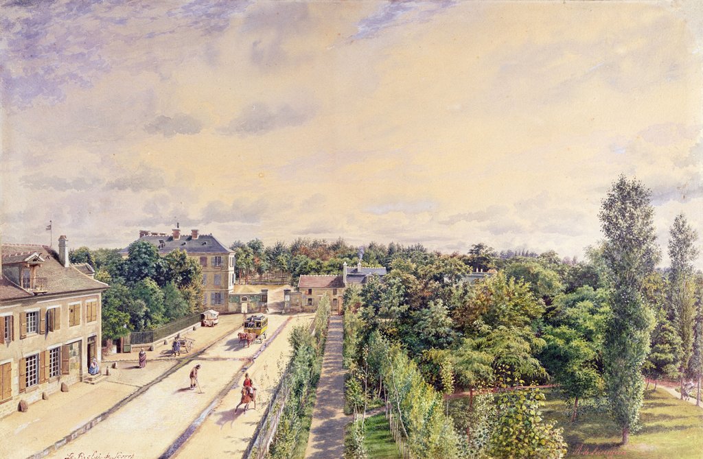 Detail of The Guest House at Sevres, c.1840 by A. de Lareuziere