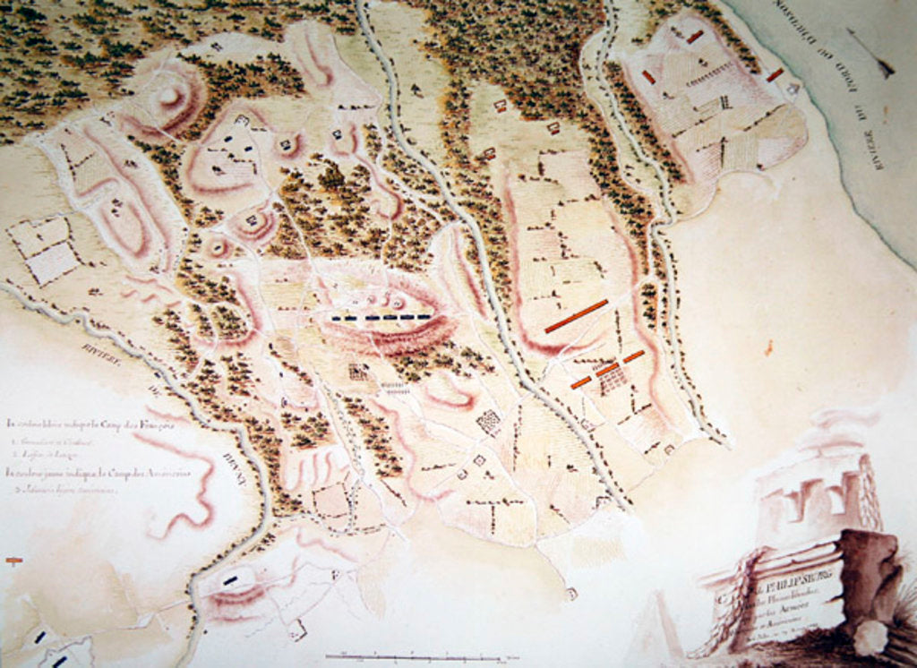 Detail of Map of Phillipsburg by F. Dubourg