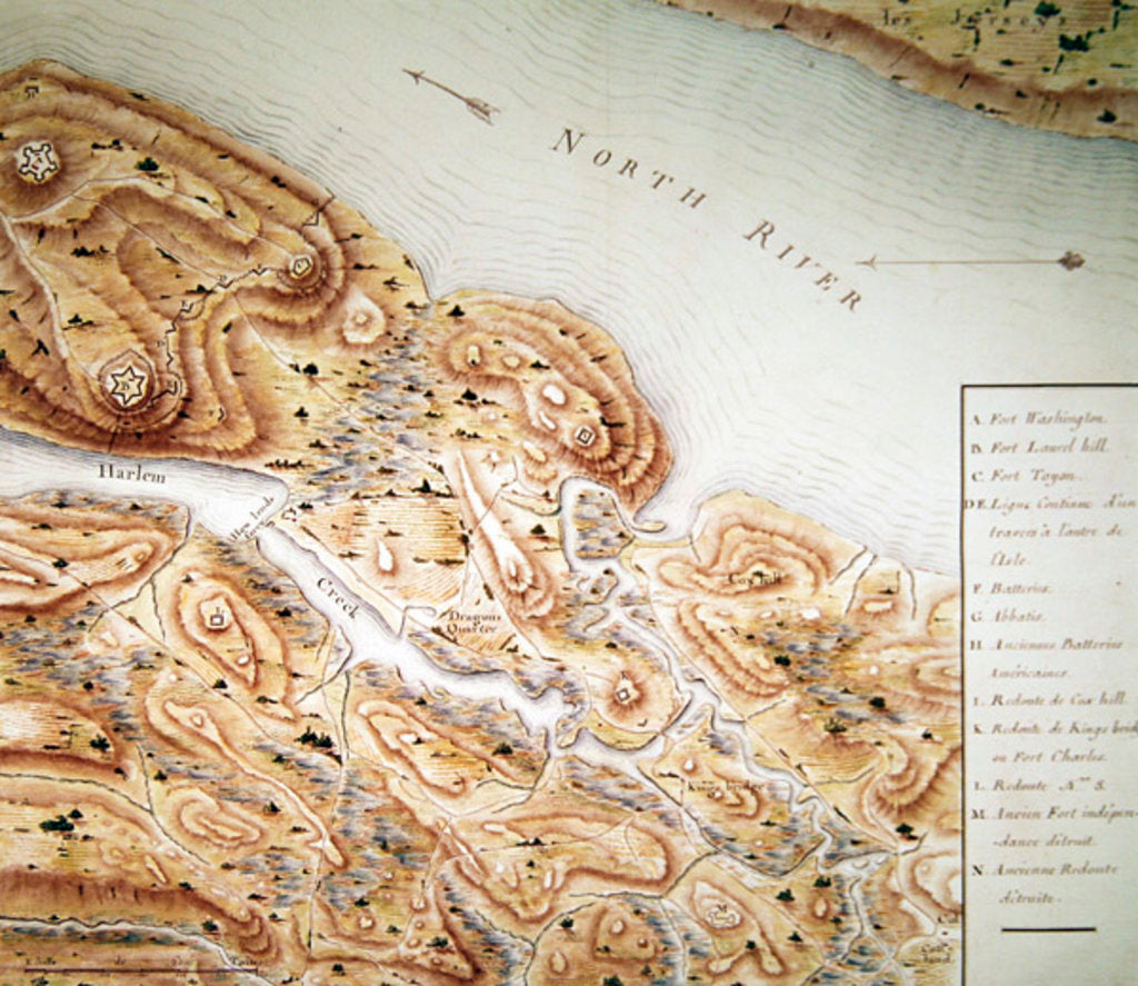 Detail of Reconnaissance of King's Bridge by F. Dubourg