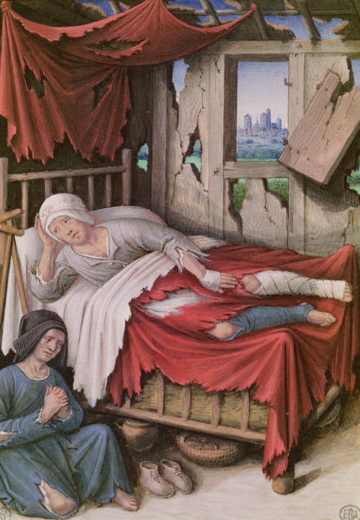 Detail of The Four Conditions of Society: Poverty, 15th century by Jean Bourdichon