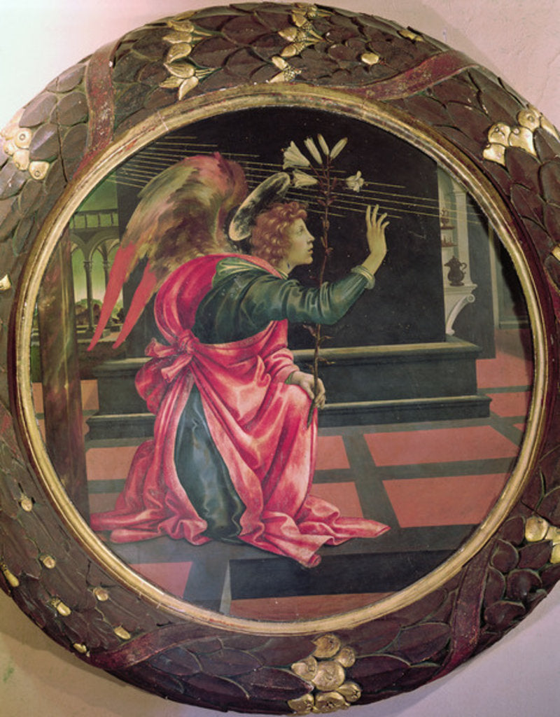 Detail of The Angel of the Annunciation, c.1483 by Filippino Lippi