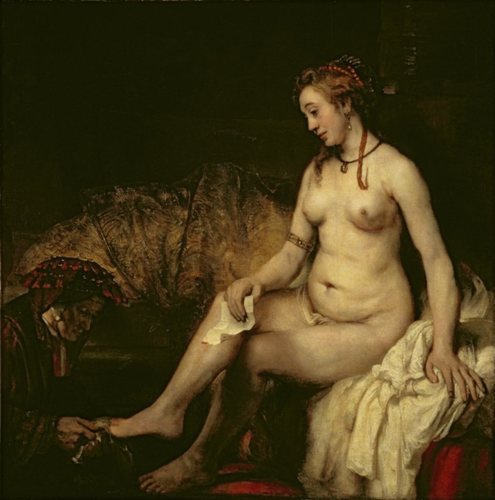 Detail of Bathsheba Bathing, 1654 by Rembrandt Harmensz. van Rijn