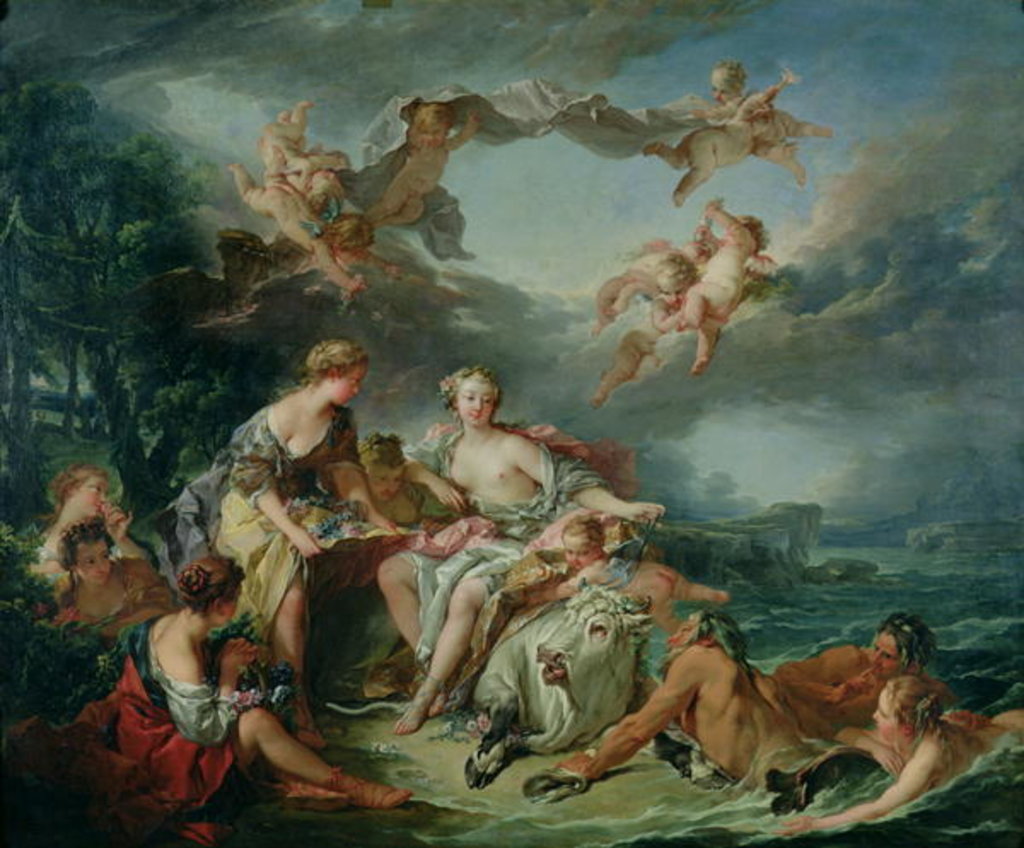 Detail of The Abduction of Europe, 1747 by Francois Boucher