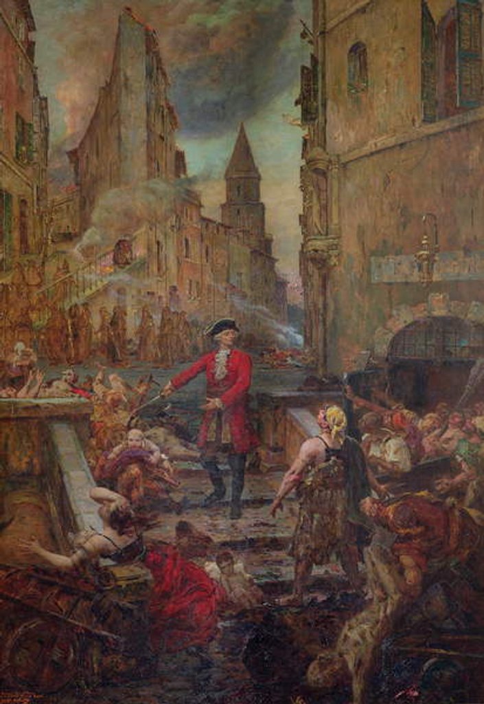 Detail of The Chevalier Roze on the Montee d'Accoules, Marseille by Jean-Baptiste Duffaud