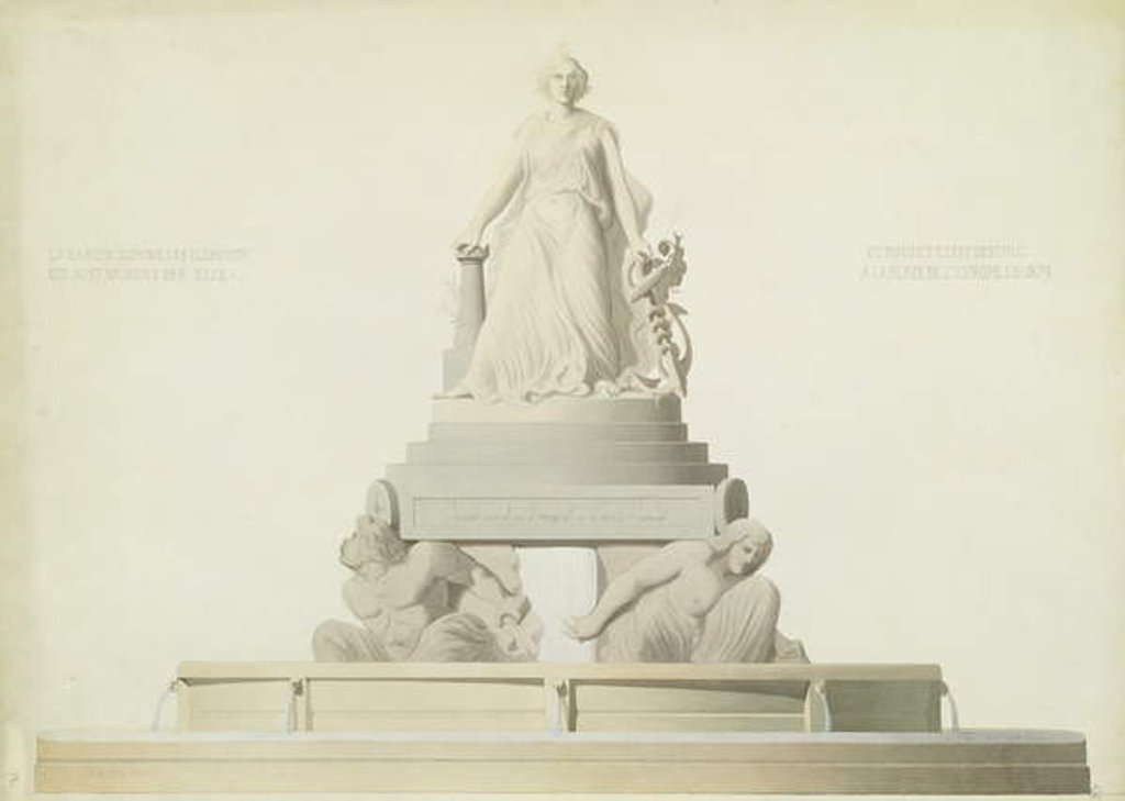 Detail of Project for the monument destined for the Place de l'Europe, 1839 by Antoine Etex