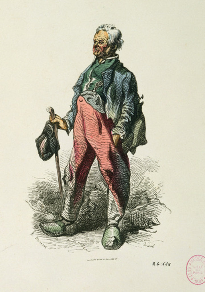 Detail of Contrasts, live off everything by Henri Bonaventure Monnier