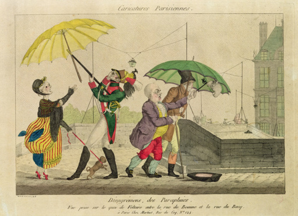 Detail of Disagreements over Umbrellas by French School