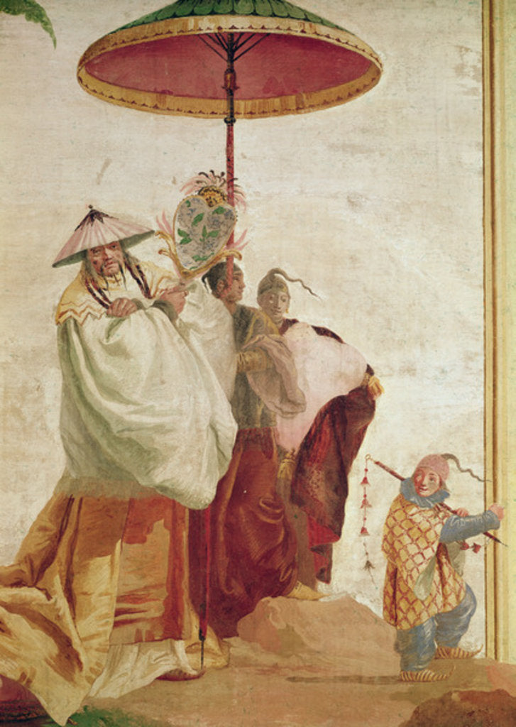 Detail of The Walk of the Mandarin by Giandomenico (1727-1804) Tiepolo