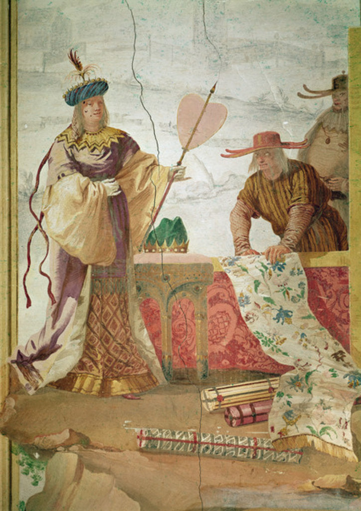 Detail of The Chinese Fabric Seller by Giandomenico Tiepolo