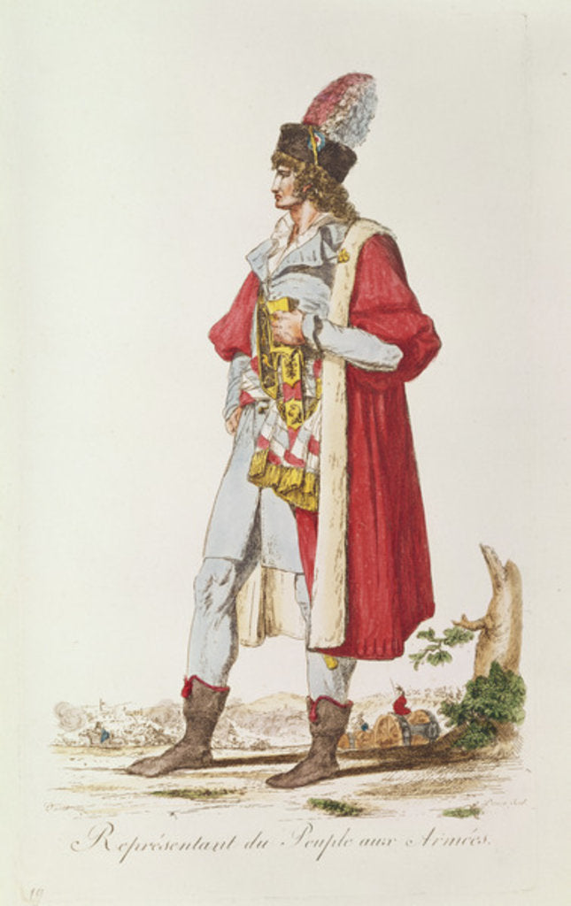 Detail of People's Representative of the Armies by Jacques Louis David