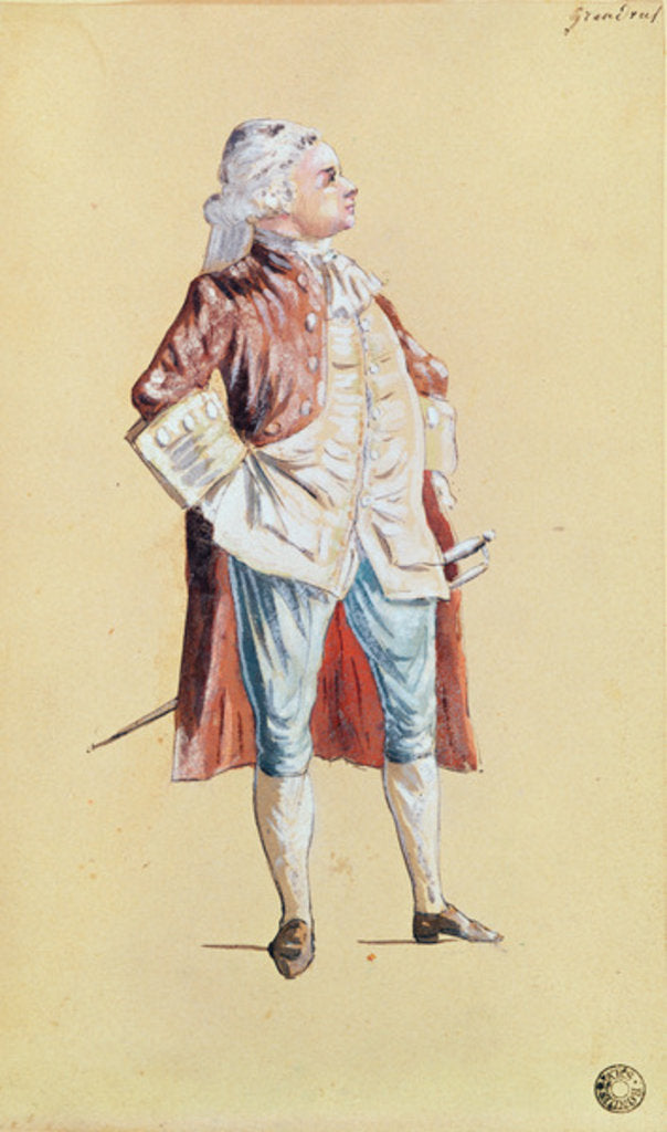 Detail of The Actor Grandval by French School