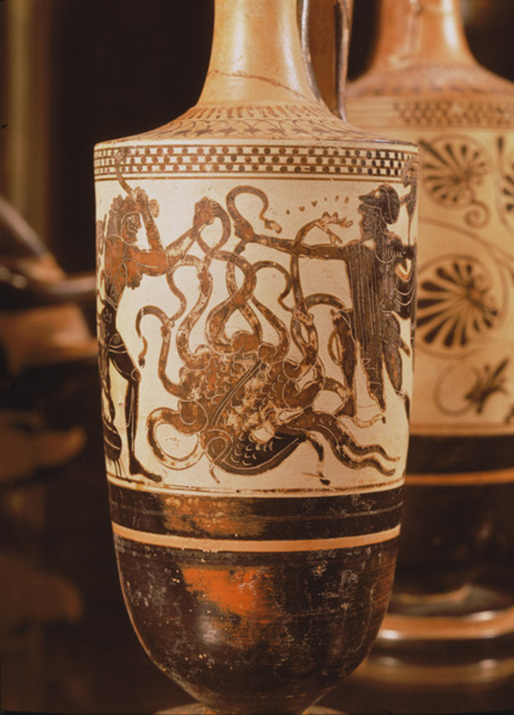 Detail of Lekythos by School Greek